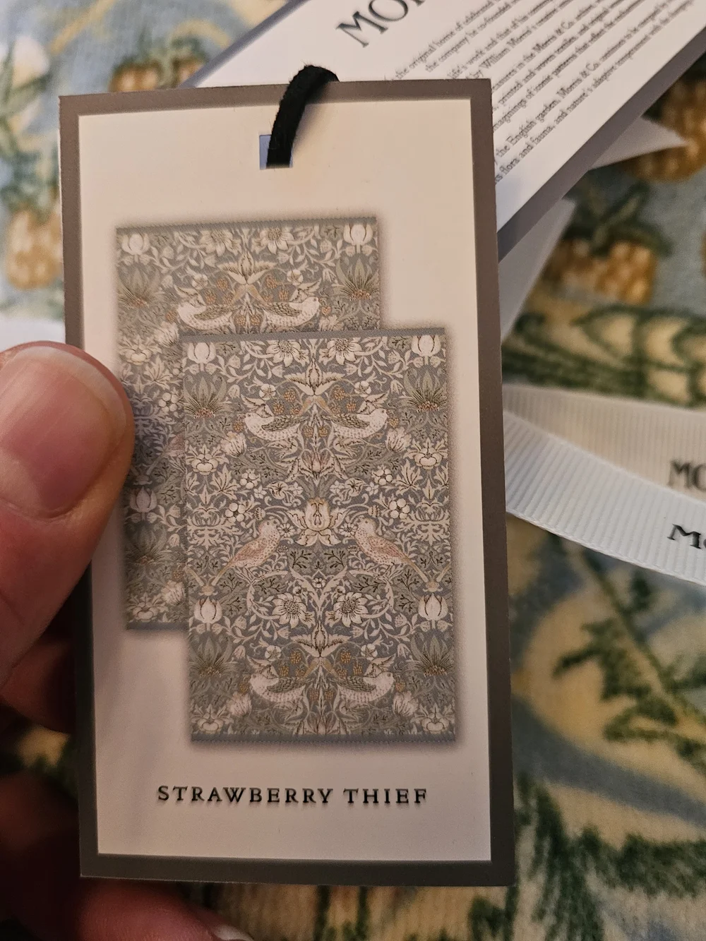 Morris & Co. Blue Floral Hand Towel